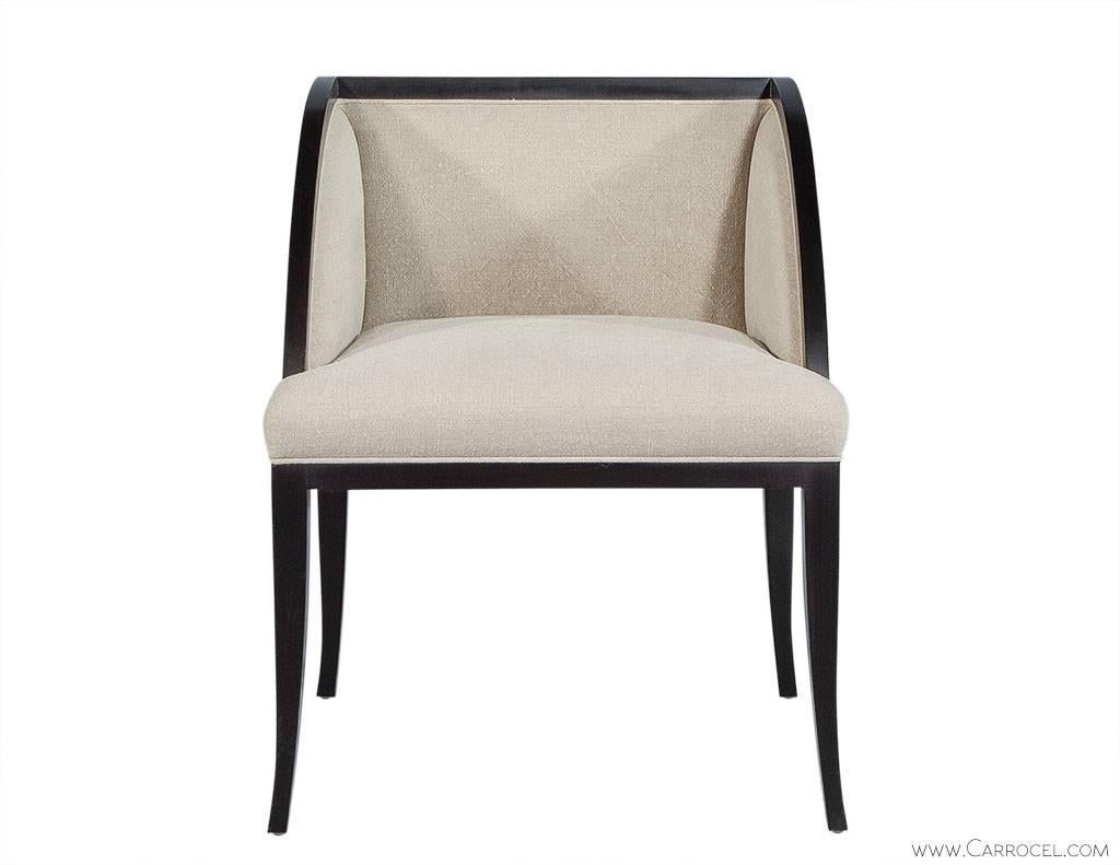 American Baker Palerme Accent Chair with Ebonized Finish