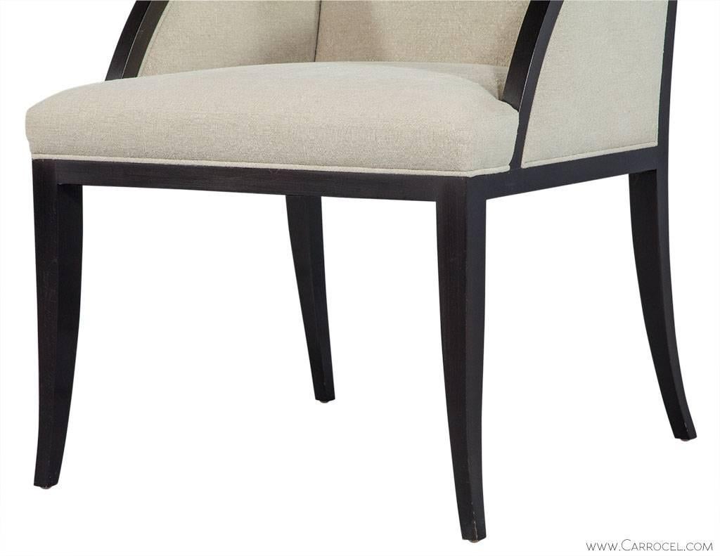 Baker Palerme Accent Chair with Ebonized Finish 2