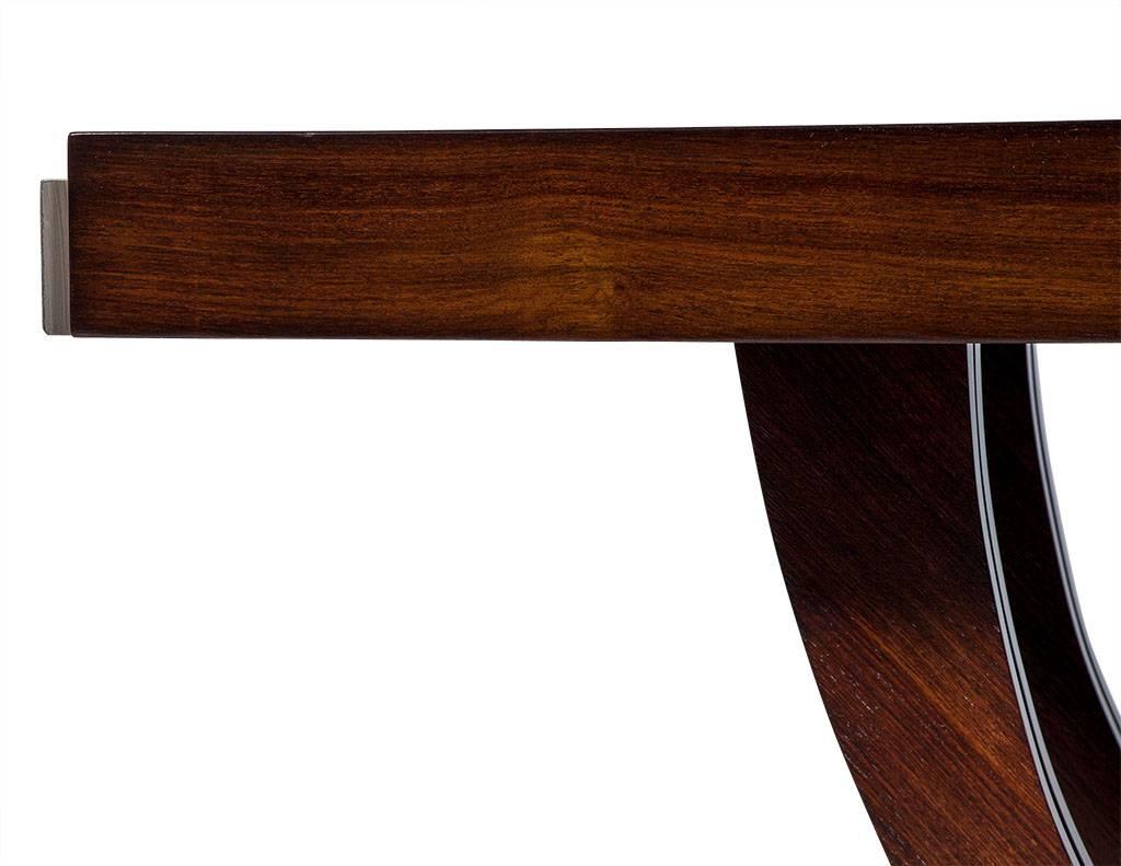 French Art Deco Rosewood Dining Table, circa 1940 1