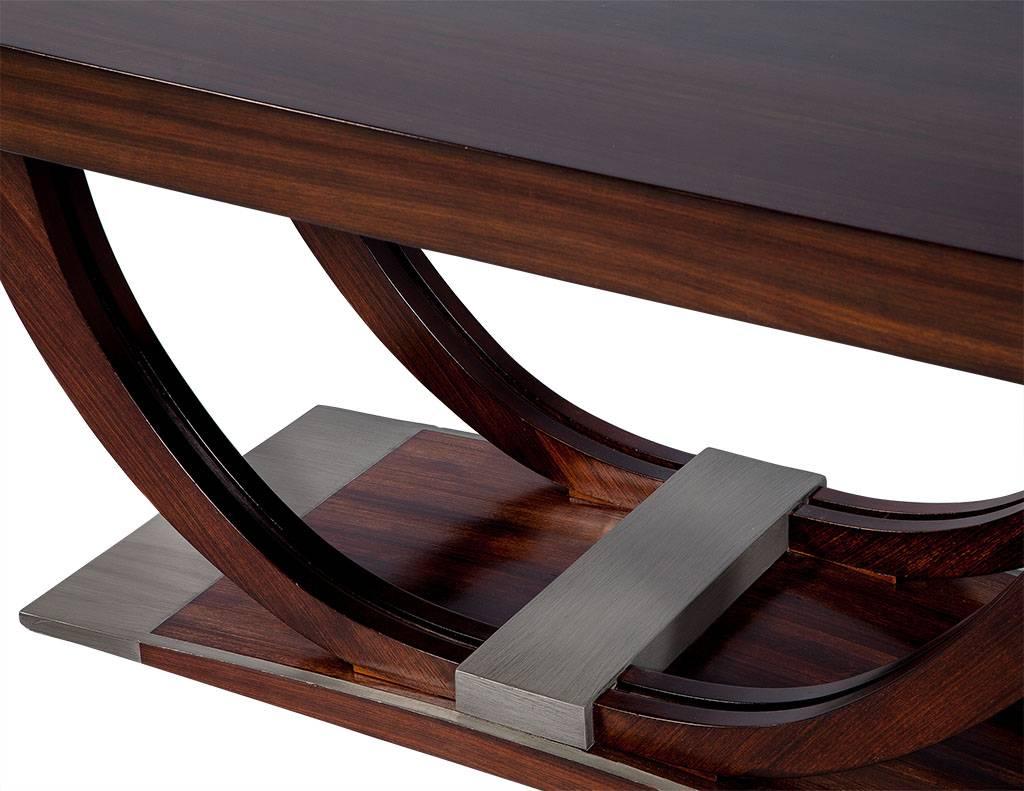French Art Deco Rosewood Dining Table, circa 1940 2