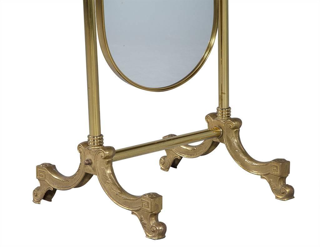 oval mirror with stand