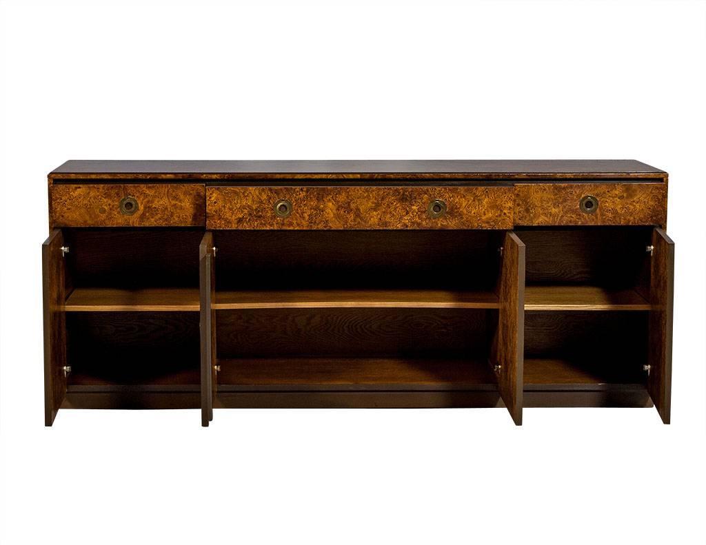 Berkey and Gay Burled Wood Buffet at 1stdibs