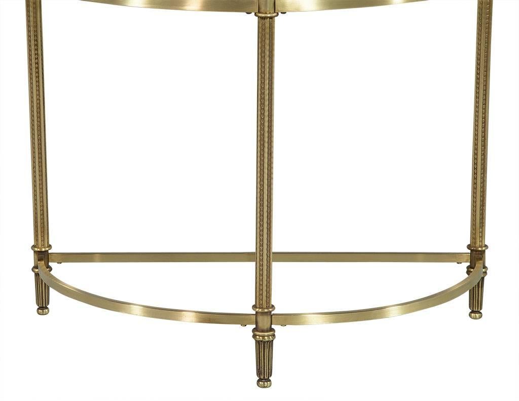 Maison Jansen Style Brass and Glass Cocktail Tables 3