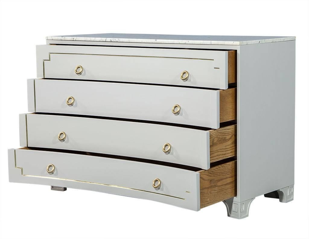 white marble chest of drawers