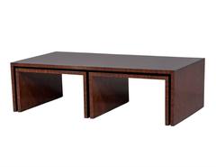 EJ Victor Mahogany Nesting Cocktail Table