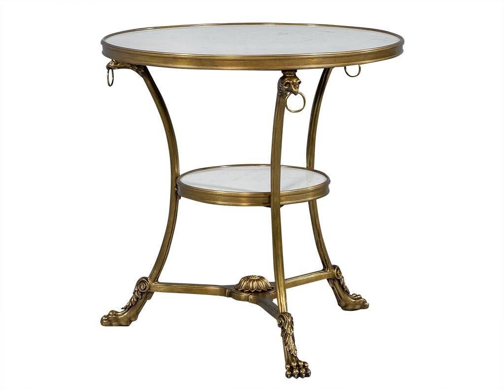Contemporary Pair of Heiress Neoclassical Gueridon Side Tables