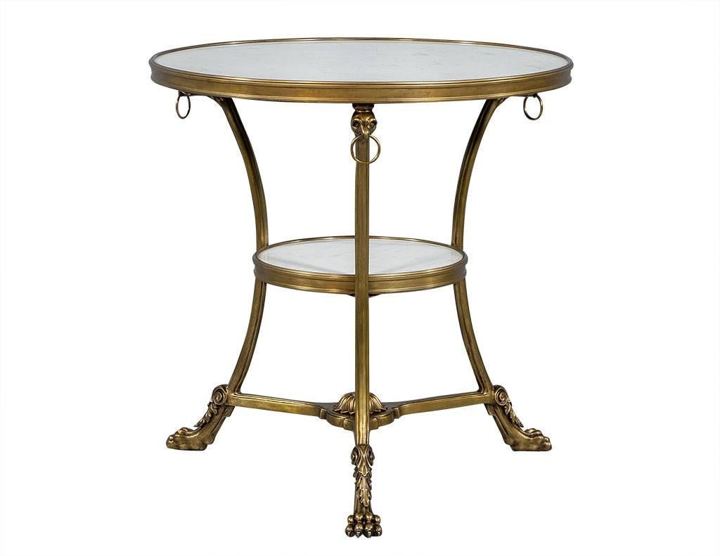 American Pair of Heiress Neoclassical Gueridon Side Tables