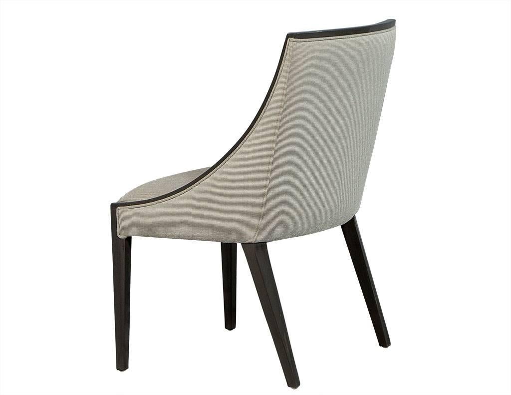 Contemporary Set of Eight Carrocel Custom Clark Dining Chairs