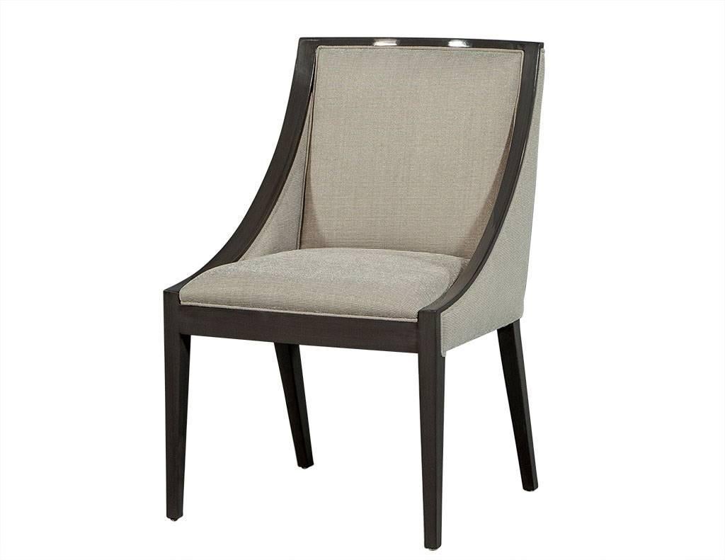 Set of Eight Carrocel Custom Clark Dining Chairs In Excellent Condition In North York, ON