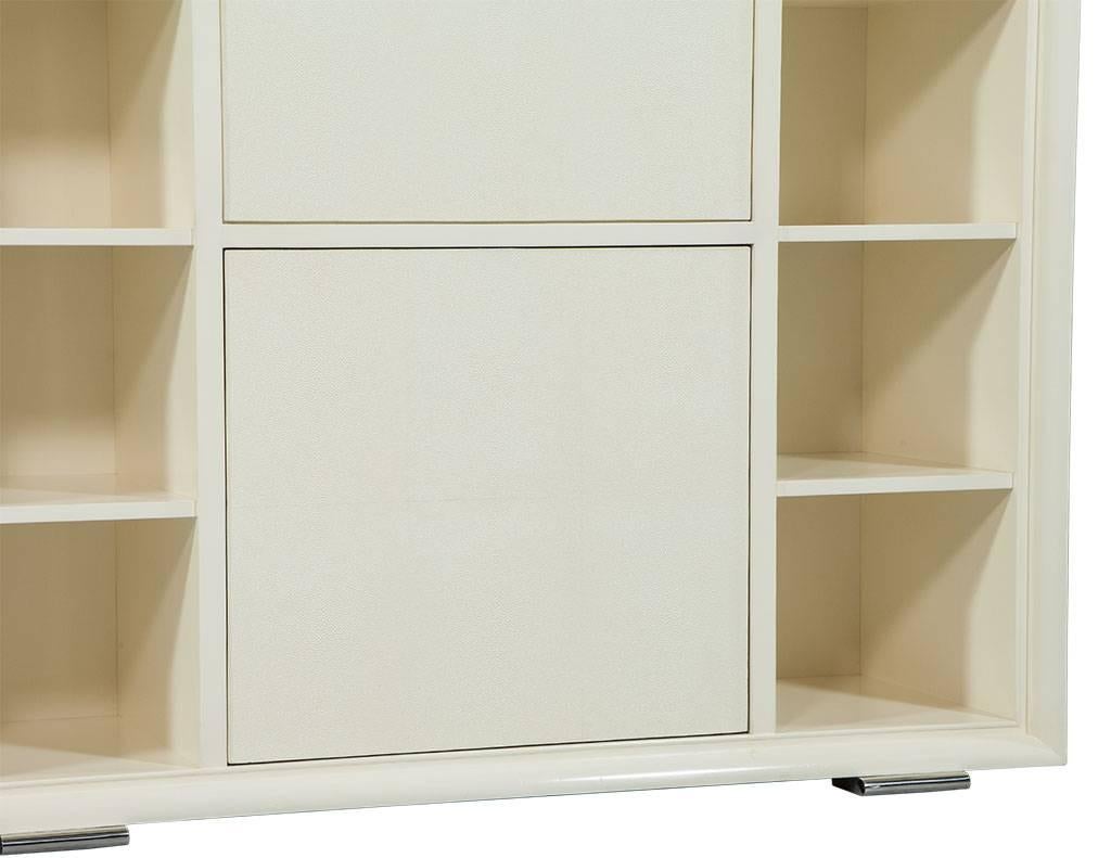 Cream One Fifth Bar Cabinet In Good Condition In North York, ON