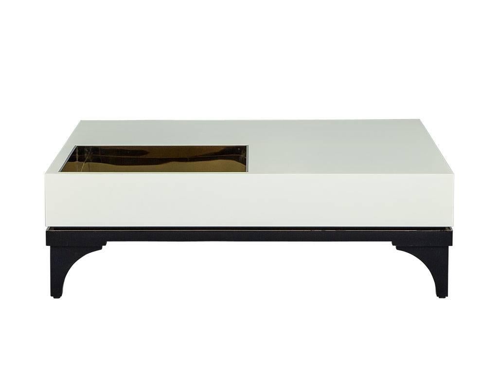 Downing Modern OffWhite Coffee Table For Sale at 1stDibs