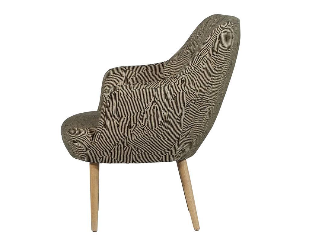 American Modern Upholstered Armchairs