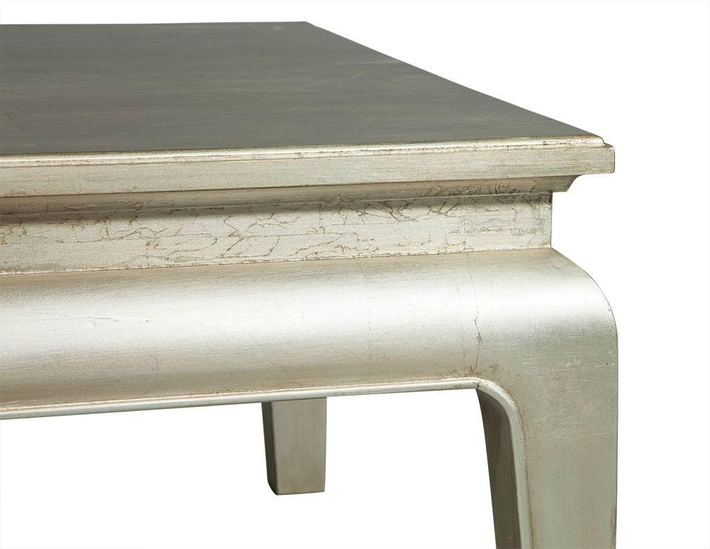 American Silver Leafed Cocktail Table