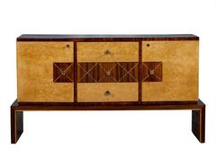Art Deco Style Birds Eye and Rosewood Buffet