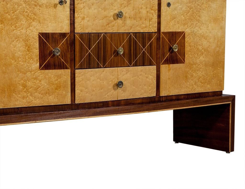 Art Deco Style Birds Eye and Rosewood Buffet 3