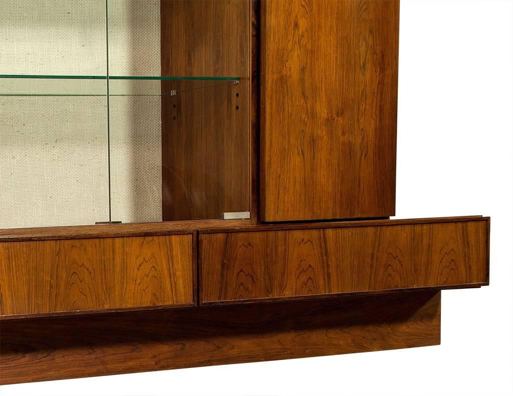 French, Mid-Century Modern Rosewood Wall Unit 4