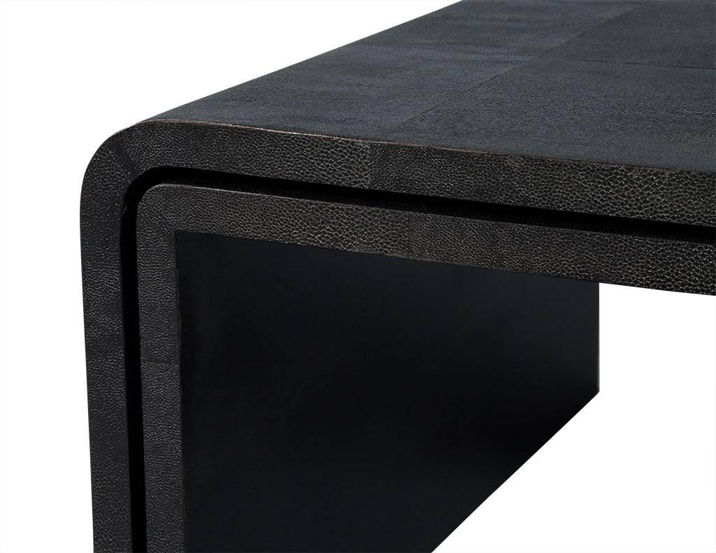 Wood Modern Nesting Cocktail Tables in Black