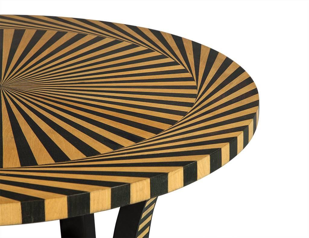Mid-20th Century Art Deco Spiral Accent Table