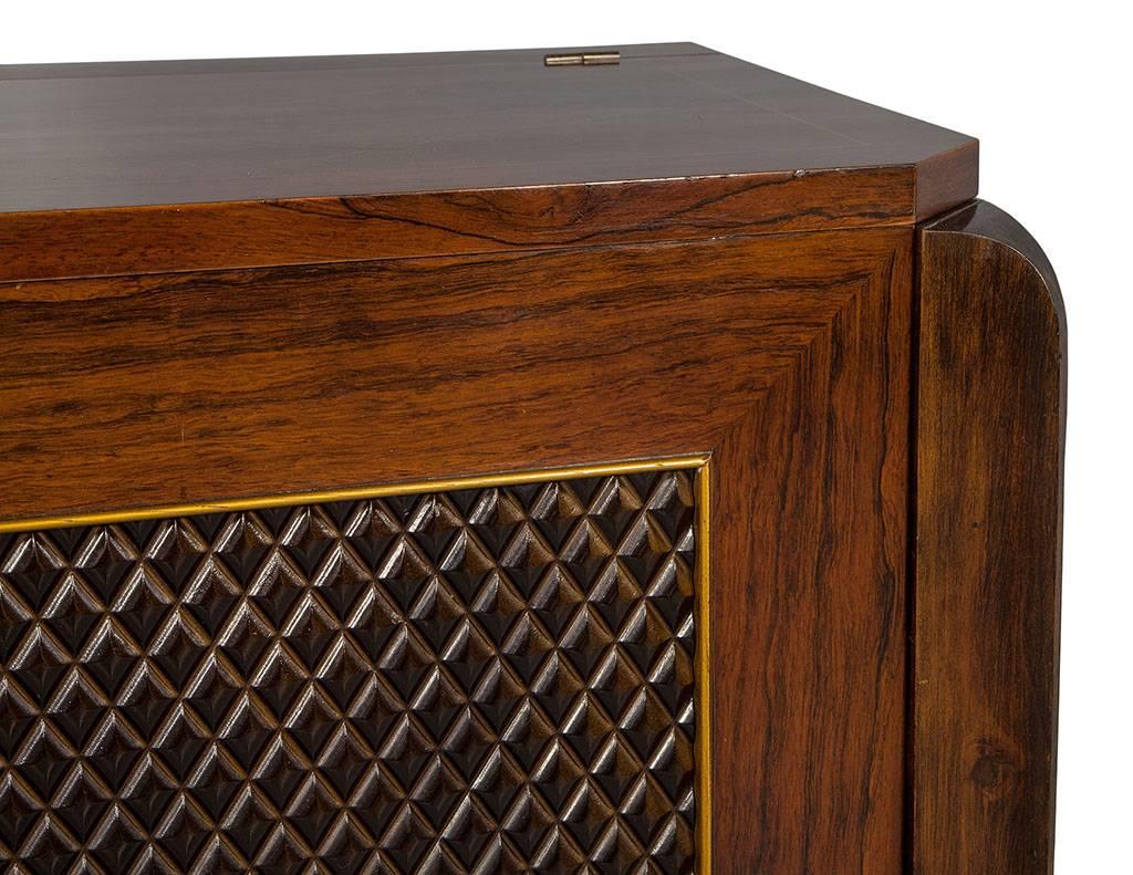 Editions AV Art Deco Rosewood Bar Cabinet 1