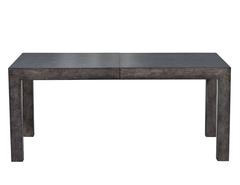 Milo Baughman Burled Dining Table in Grey
