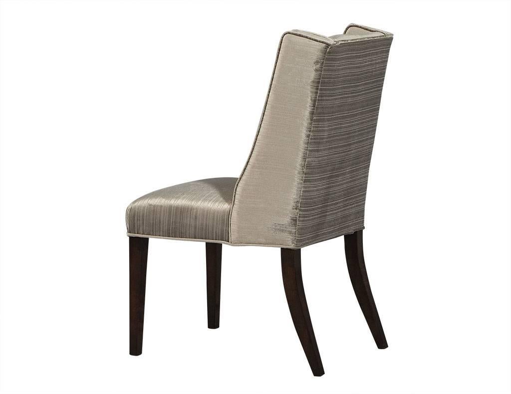 Contemporary Set of Eight Carrocel Custom Mabel Dining Chairs