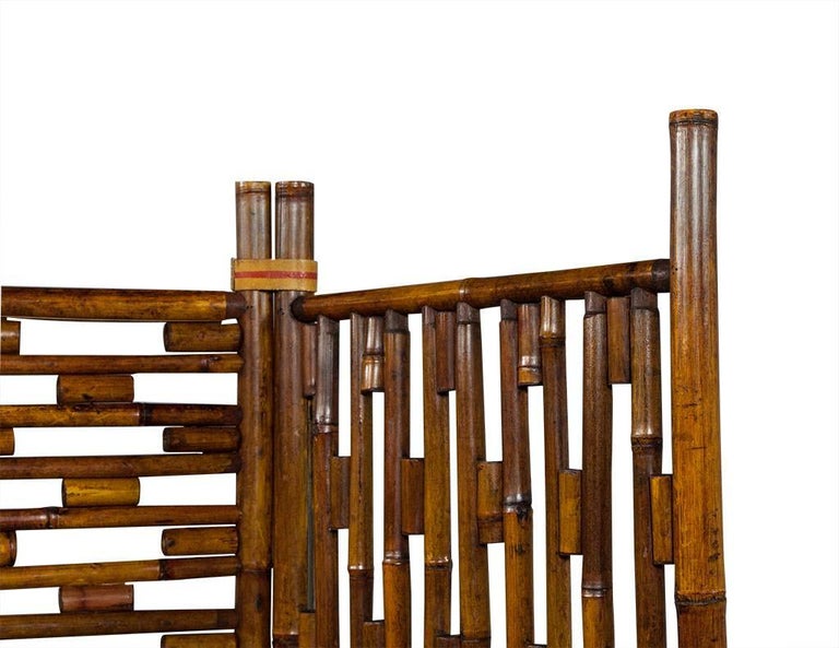 Retro Bamboo Room Divider at 1stDibs