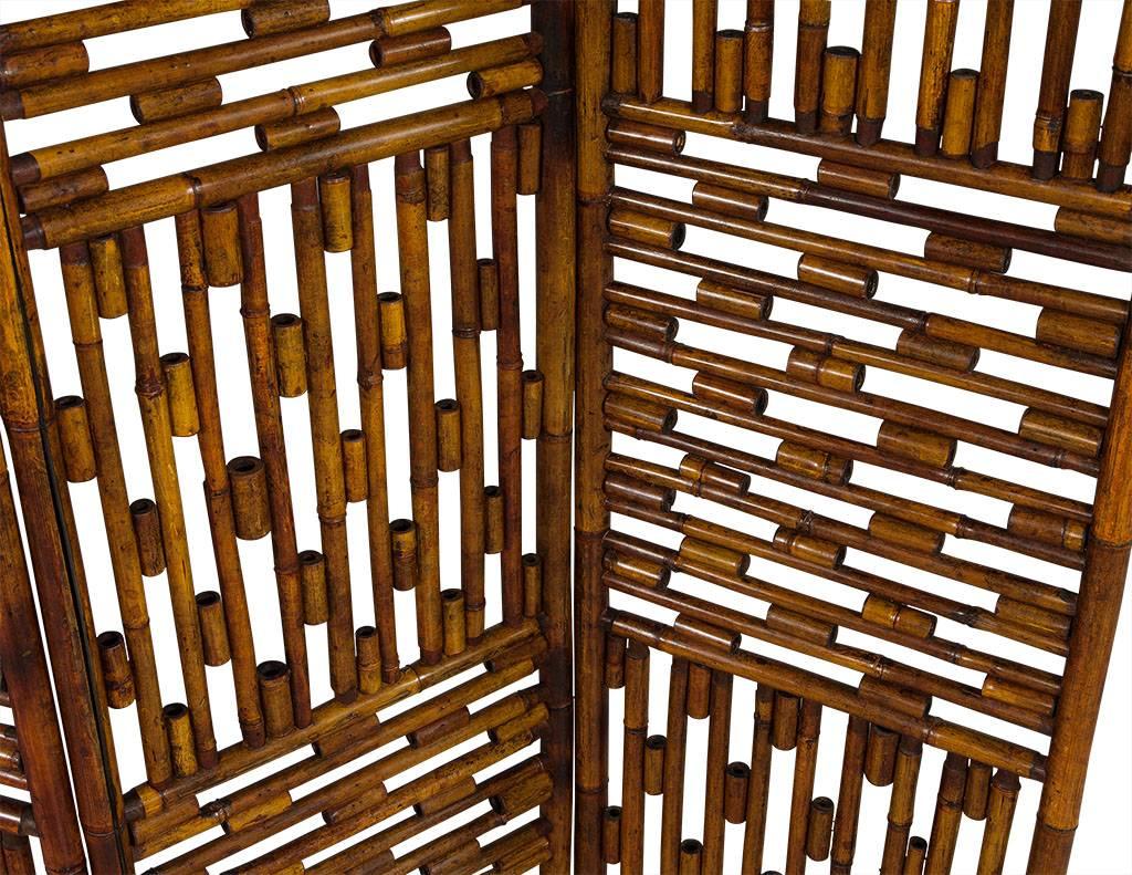 Chinoiserie Retro Bamboo Room Divider