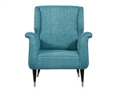 Pair of Mid-Century Style Armchairs in Teal