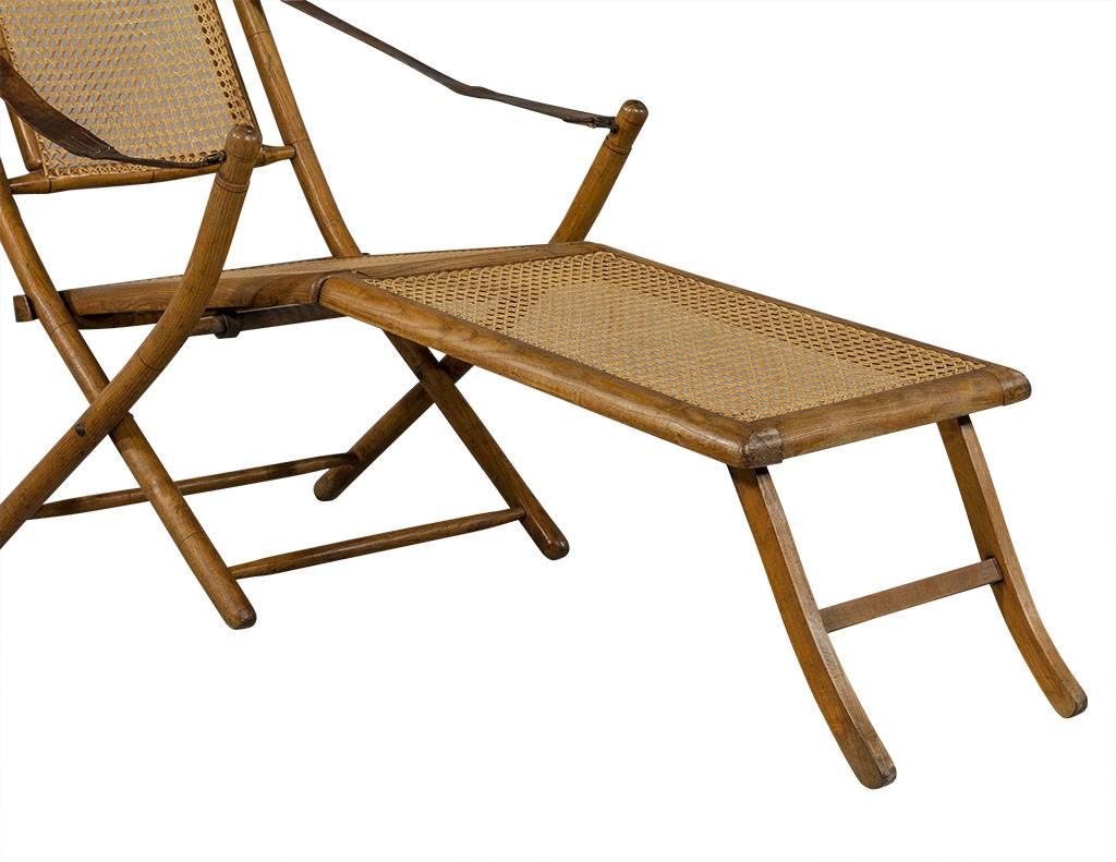 Art Deco 1920s Original French Line Deck Chair