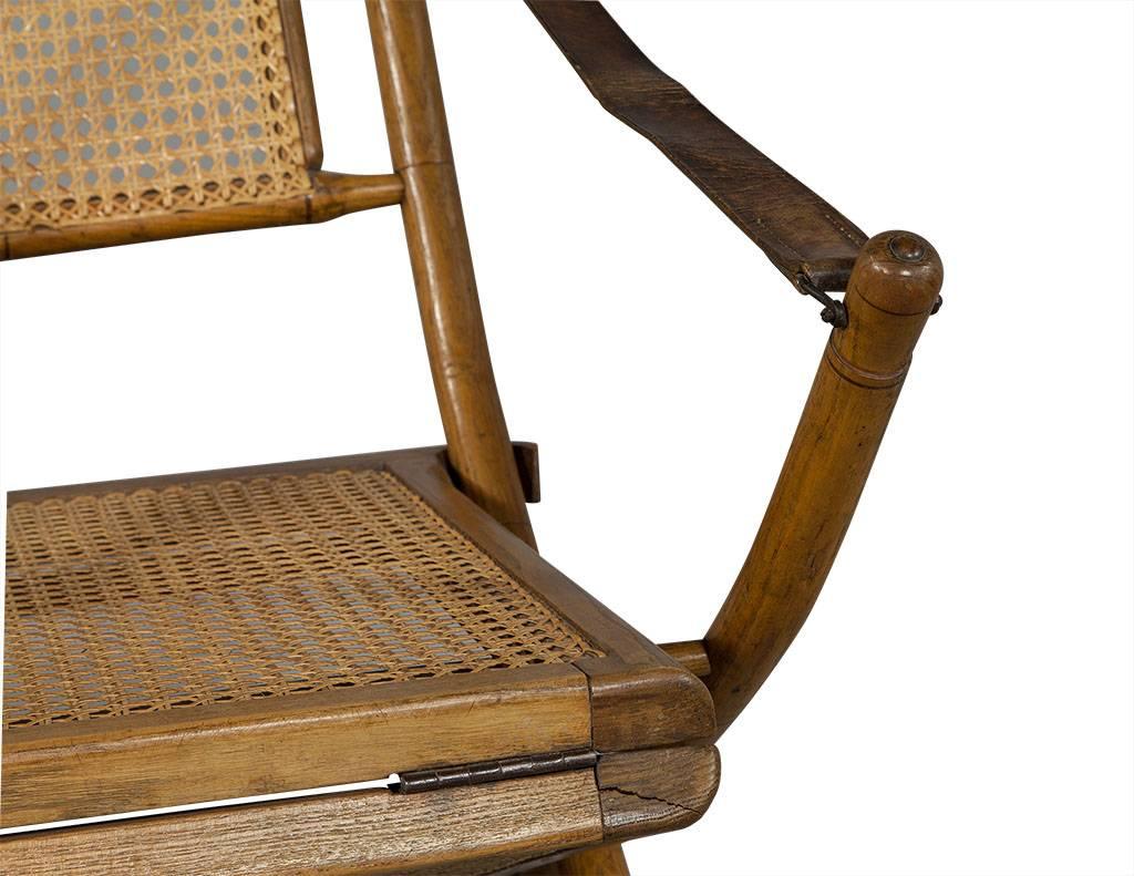 Early 20th Century 1920s Original French Line Deck Chair