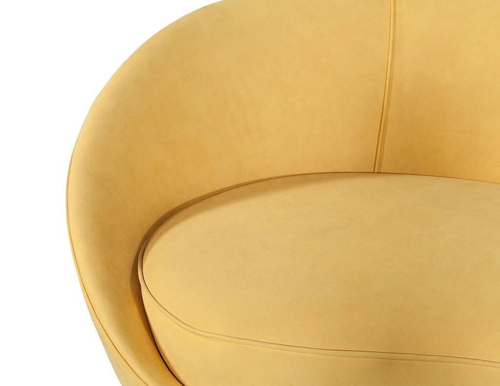 crescent shape sofa
