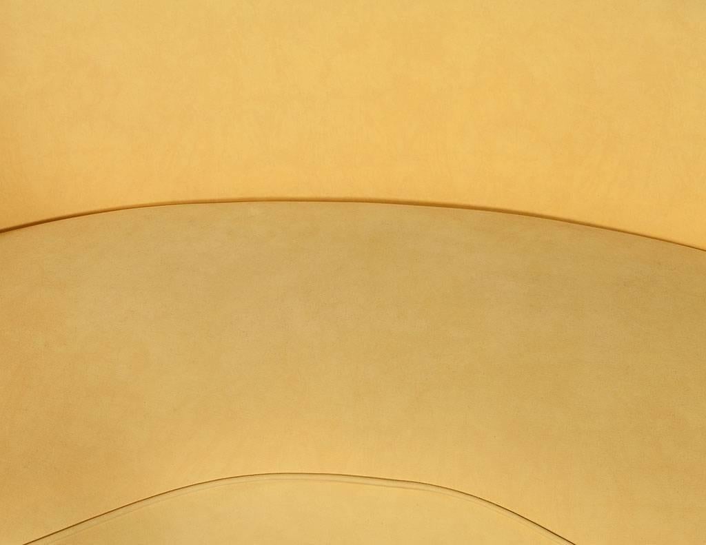 Mid-Century Modern Retro Crescent Shaped Sofa in Manner of Federico Munari
