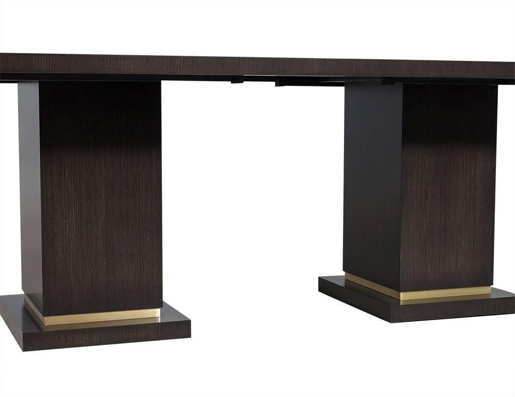 Carrocel Custom Modern Oak Dining Table In Excellent Condition For Sale In North York, ON