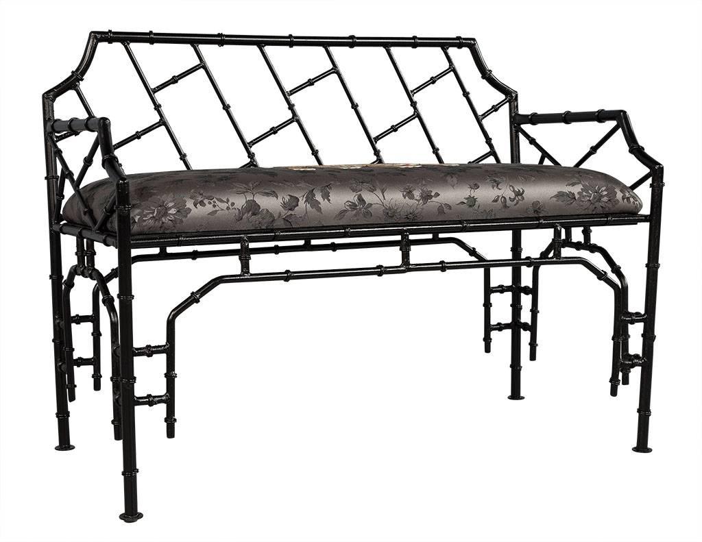 chinoiserie bench