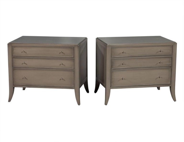Pair Of Baker Barbara Barry Chests Night Tables For Sale At 1stdibs