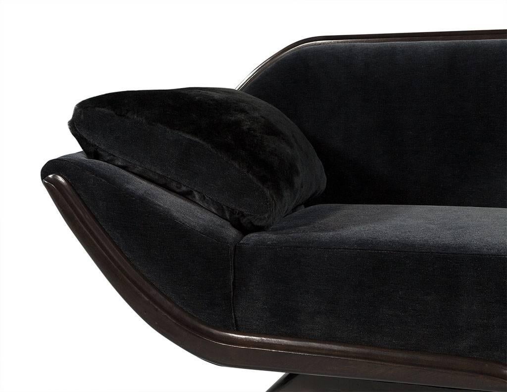 black modern couch