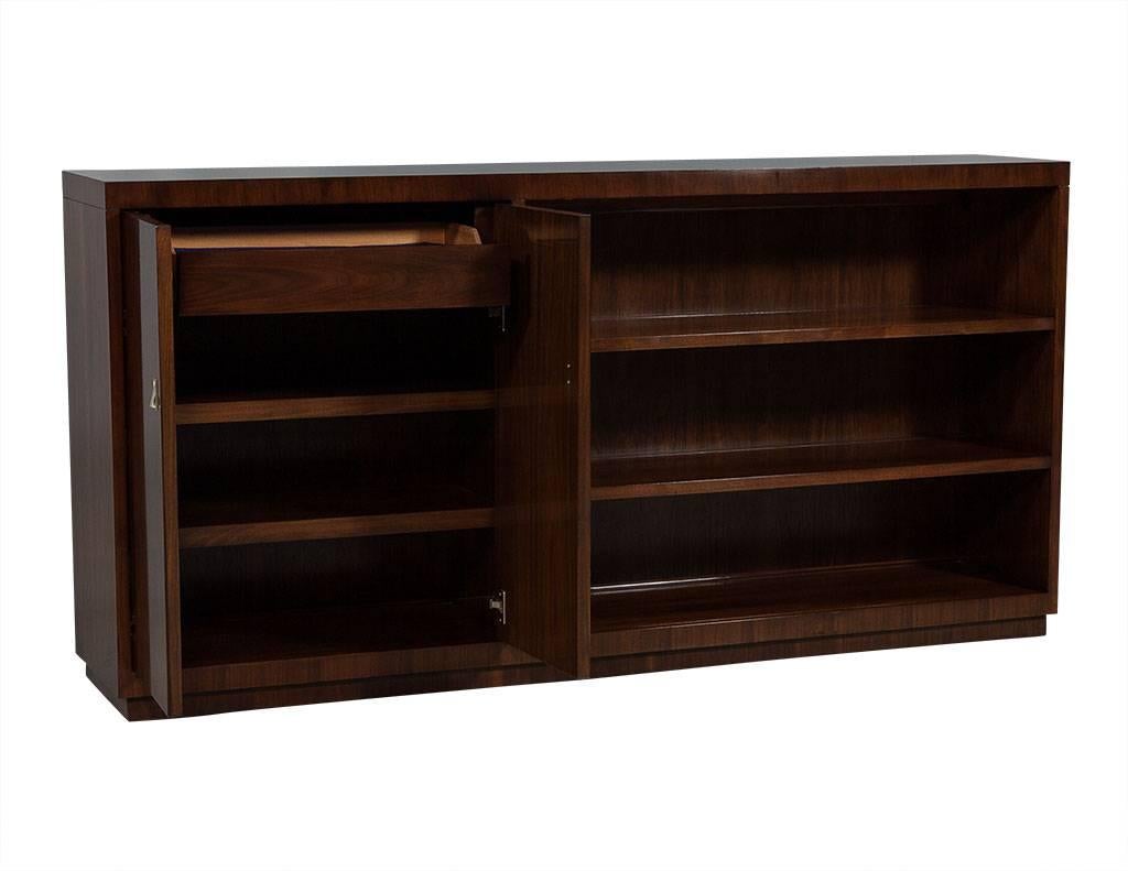 American Modern Hollywood Rosewood Bookcase Cabinet