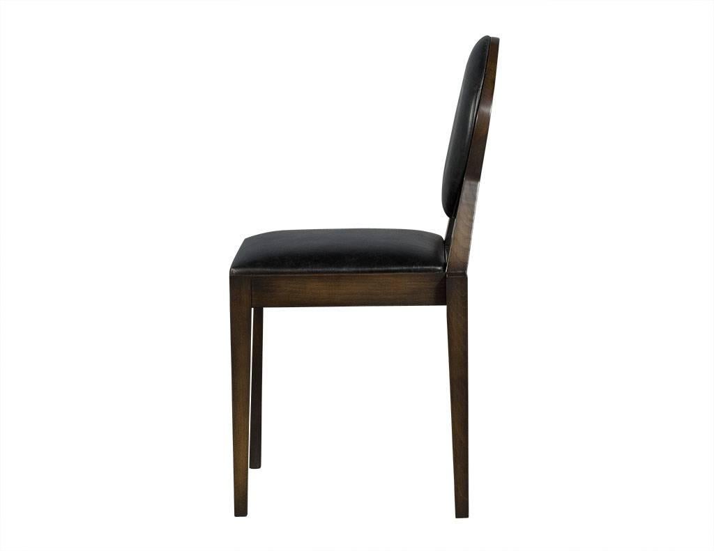 Pair of Carrocel Custom Aridis Art Deco Dining Accent Chairs In Excellent Condition In North York, ON