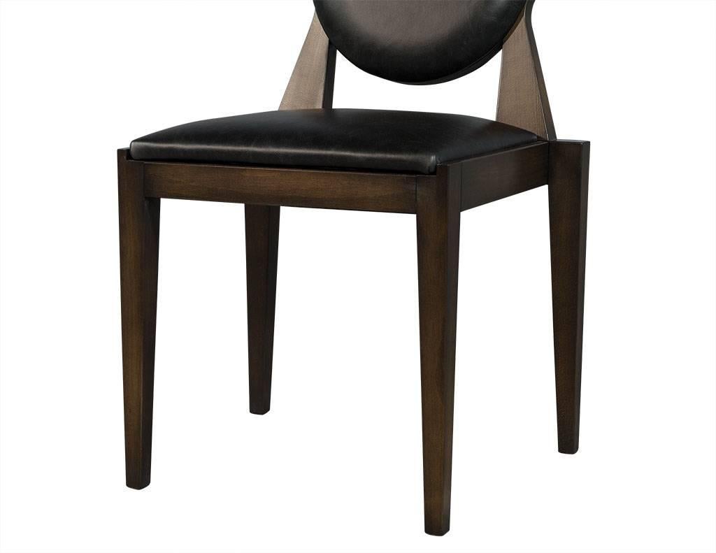 Pair of Carrocel Custom Aridis Art Deco Dining Accent Chairs 4