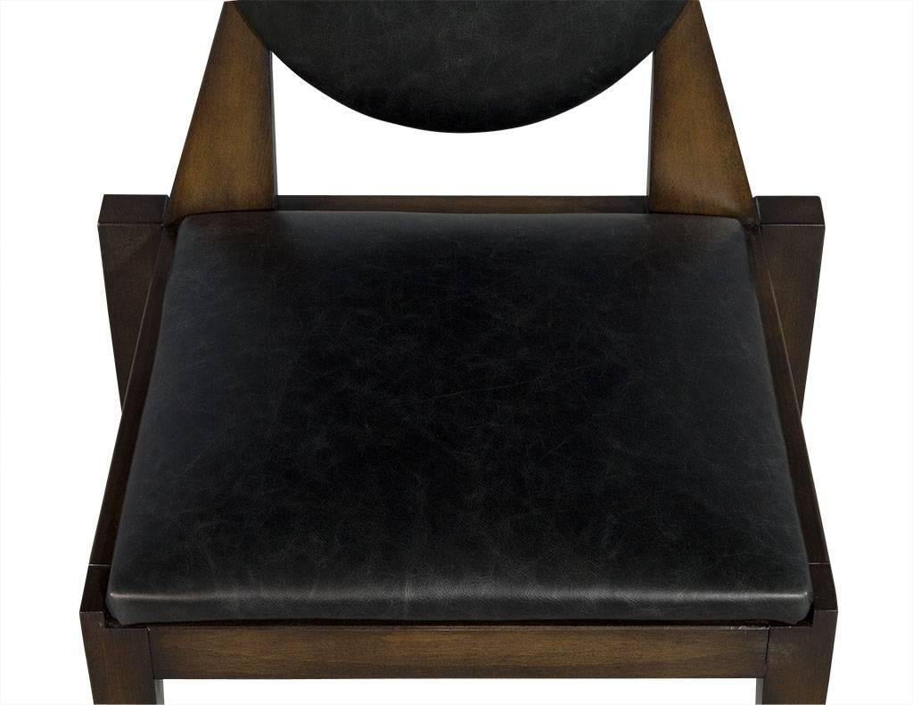Pair of Carrocel Custom Aridis Art Deco Dining Accent Chairs 3