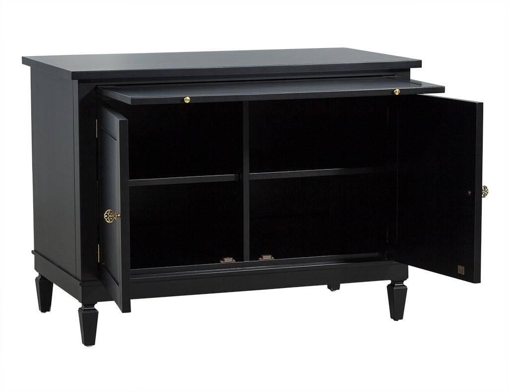 Randall Tysinger Ebonized Chest with Pull-Out Shelf For Sale at 1stDibs ...