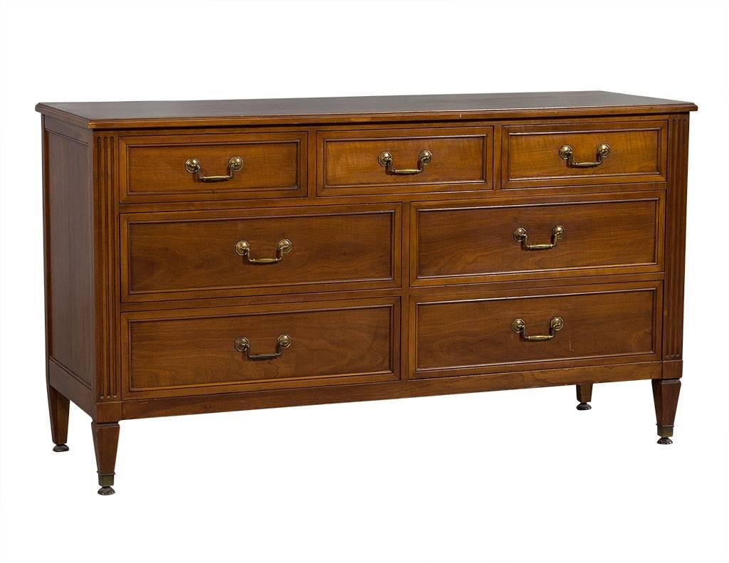 American Antique Walnut Louis XVI Style Dresser by Kindel