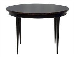 Sunburst Macassar Top Round Dining Table
