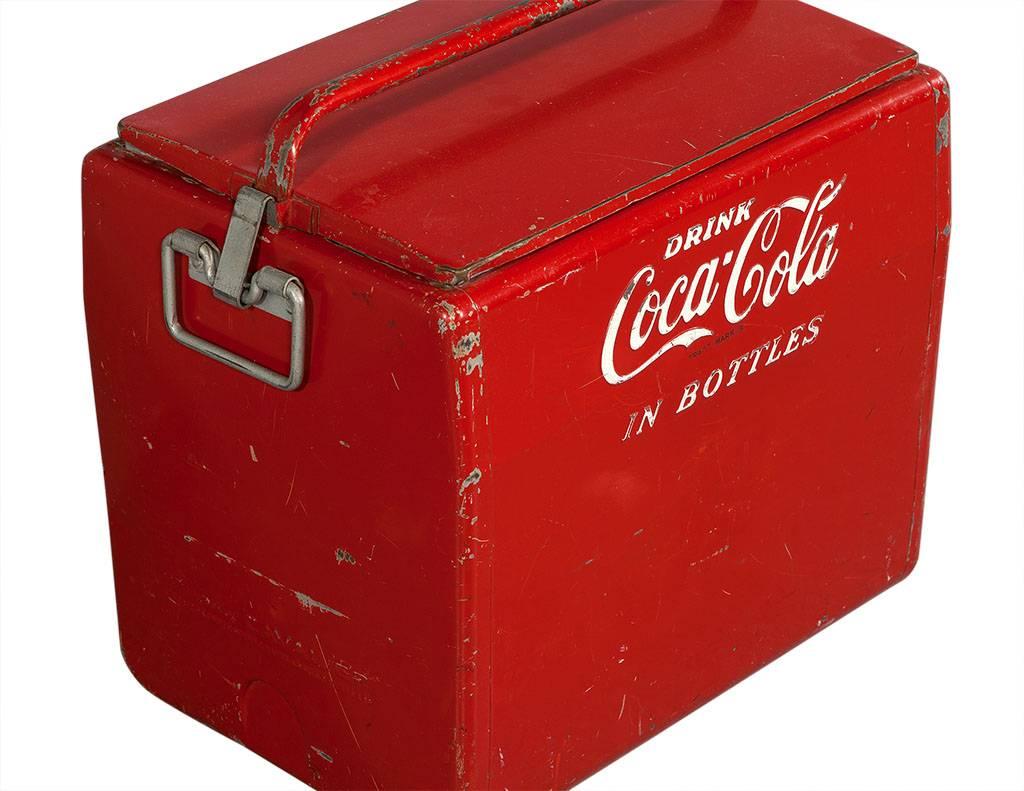 Industrial Original Metal Coca-Cola Bottle Cooler