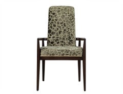 Pair of Vintage Crackled Velvet Arm Chairs