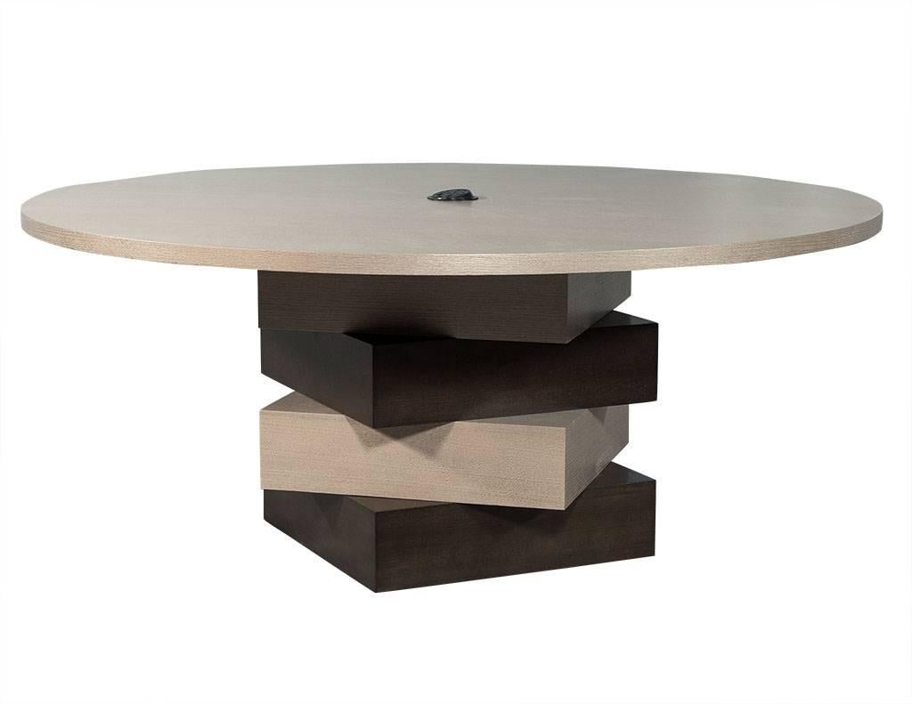 modern round conference table