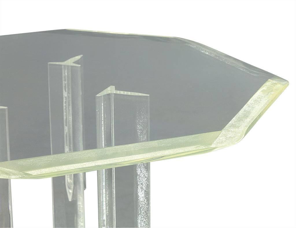 American Vintage Lucite Center Hall Table