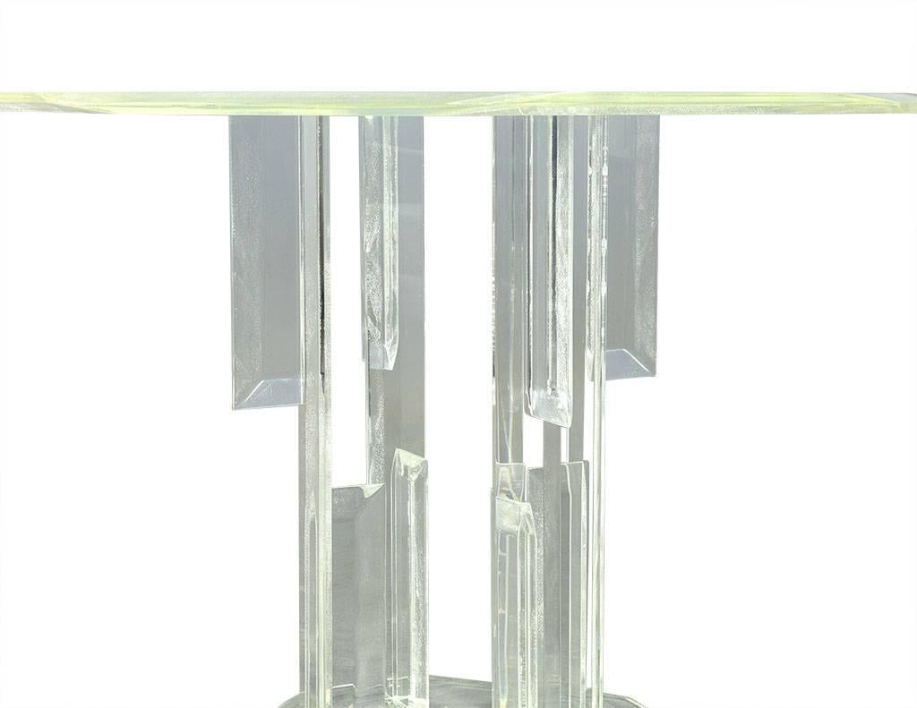 Vintage Lucite Center Hall Table 1