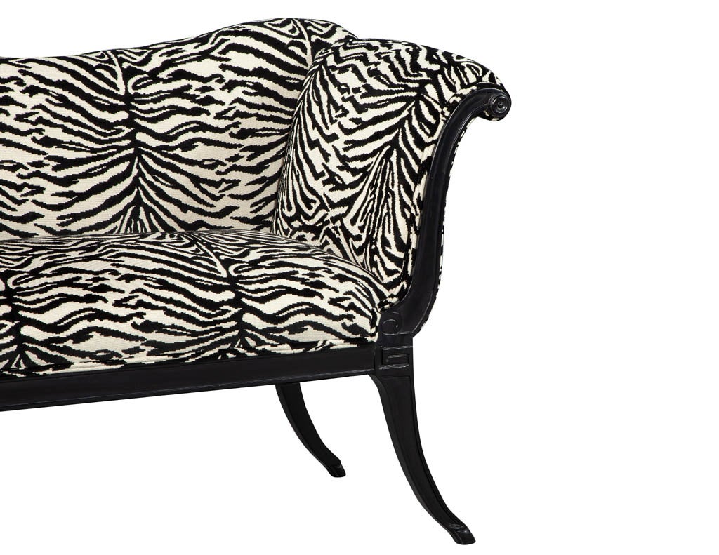 Black Antique Settee Bench Restored At 1stdibs