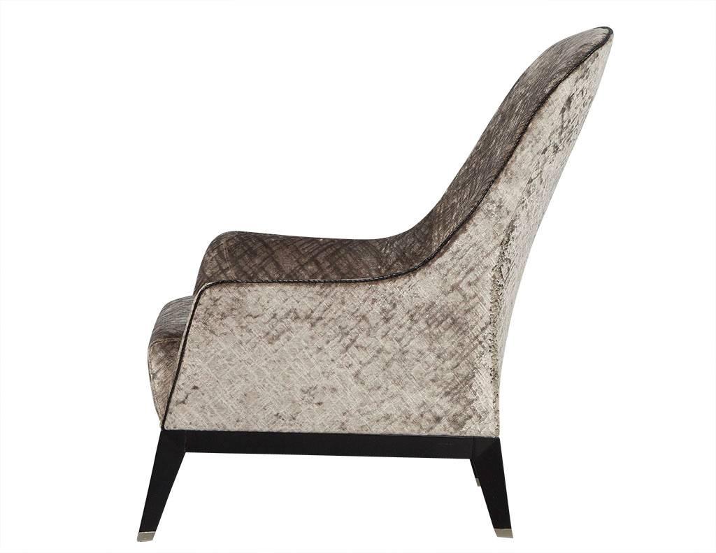 Modern Gorgeous High Back Lounge Chair For Sale